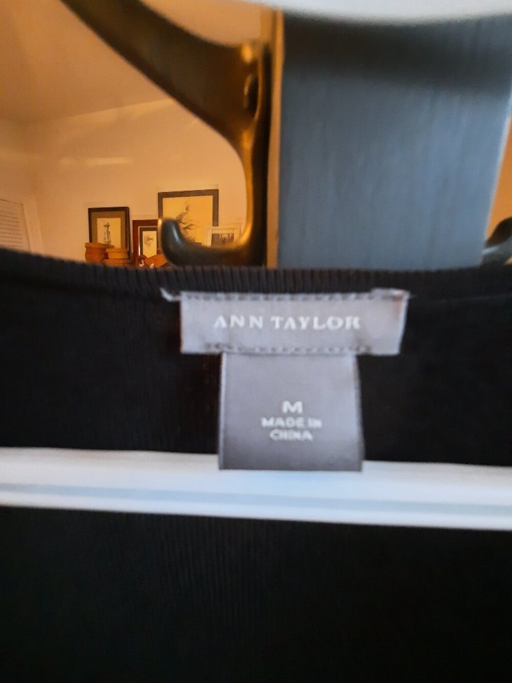 76% Silk, Ann Taylor Ruffle Knit Dress | Size M | Classic Stretch Sheath - Picture 6 of 6